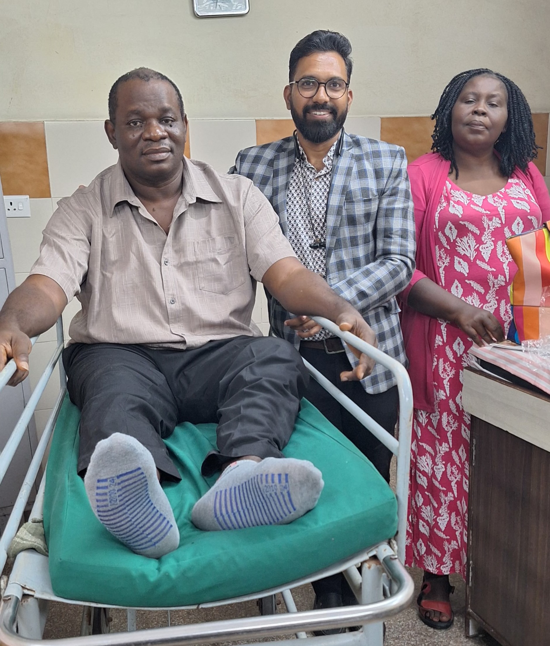 HIP REPLACEMENT IN INDIA -PATIENT FROM SIERRA LEONE